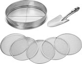 Garden Sieve with Mesh Ground Sieve Stainless Steel Mesh Width 12mm/10mm/9mm/6mm/3mm 1 Shovel Garden Tools for Soil and Stones