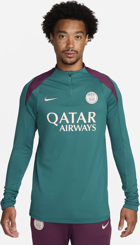 NIKE - psg m nk df strk drill top k - Groen