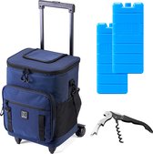 Bol.com Brisby - boodschappentrolley - winkelwagen - schoudertas - veel opbergvakken - koelbox - koeltas - isolatiefunctie - Don... aanbieding
