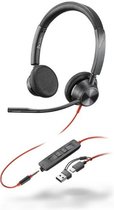 HP 8X222AA hoofdtelefoon/headset Bedraad Hoofdband Kantoor/callcenter USB Type-C Zwart