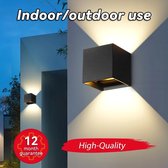 Wensday - Wandlamp - Waterdicht - Aluminium - Tuin - Straat - Led Binnenplaats Lamp - Veranda - Gevel Lamp