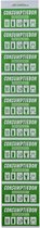CombiCraft Hele consumptiebon op strip groen (50x28 mm) - per 5000 bonnen