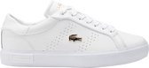 Lacoste Powercourt 2.0 Dames Sneakers - Wit/Goud - Maat 37