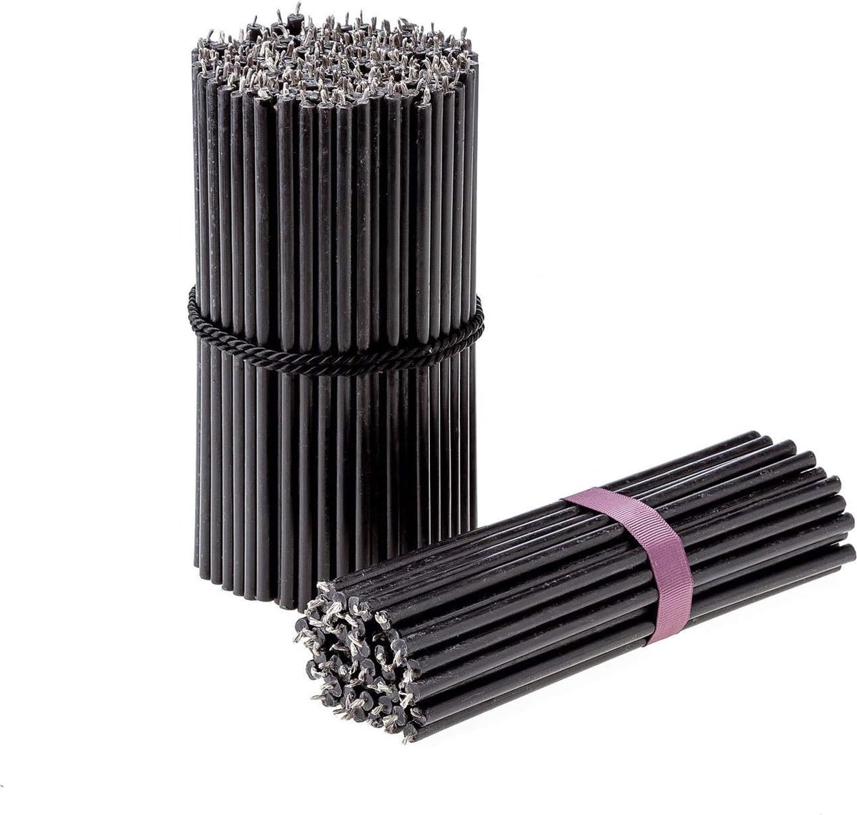 Bougies Rituelles En Cire D'abeille Noire - Pack De 150 - Senteur Miel - Décoration Orthodoxe