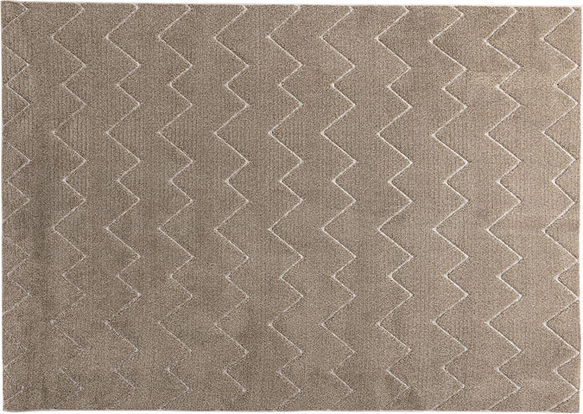 Fia vloerkleed 230x160cm bruin.
