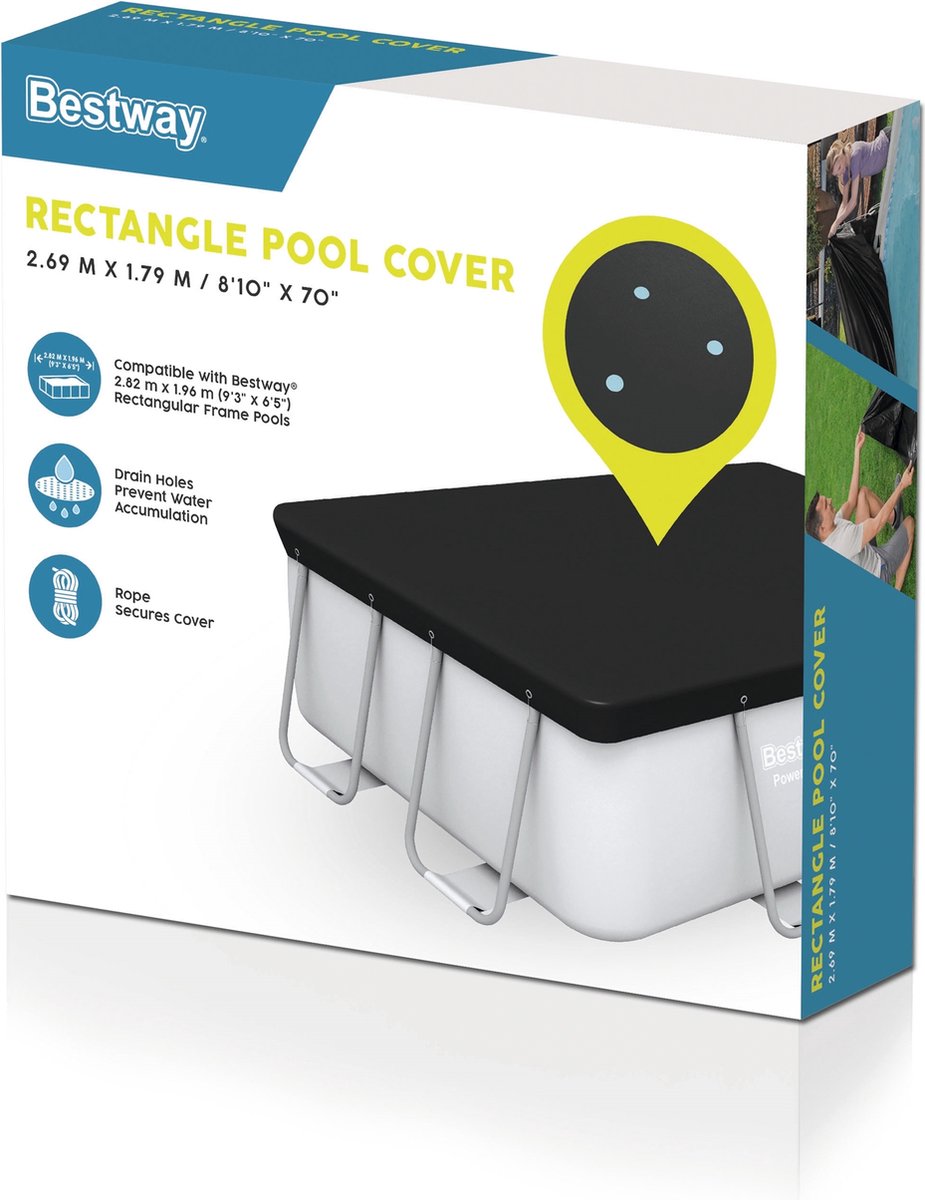 Bestway Flowclear cover for Power Steel - Rectangular 282 cm
