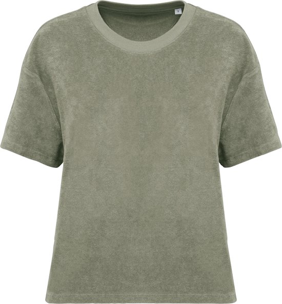 Native Spirit Ecologisch badstof dames T shirt NS328 Almond Green M bol