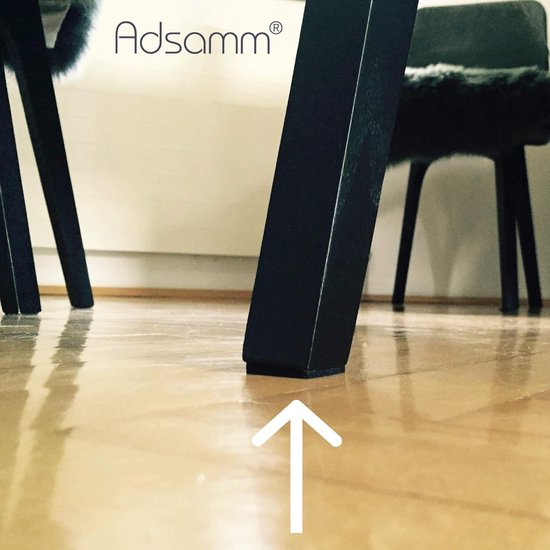 Adsamm® / 108 x zelfklevende viltdoppen/zwart/ø 10 mm/rond / 1,5 mm dunne zelfklevende meubelglijders van vilt