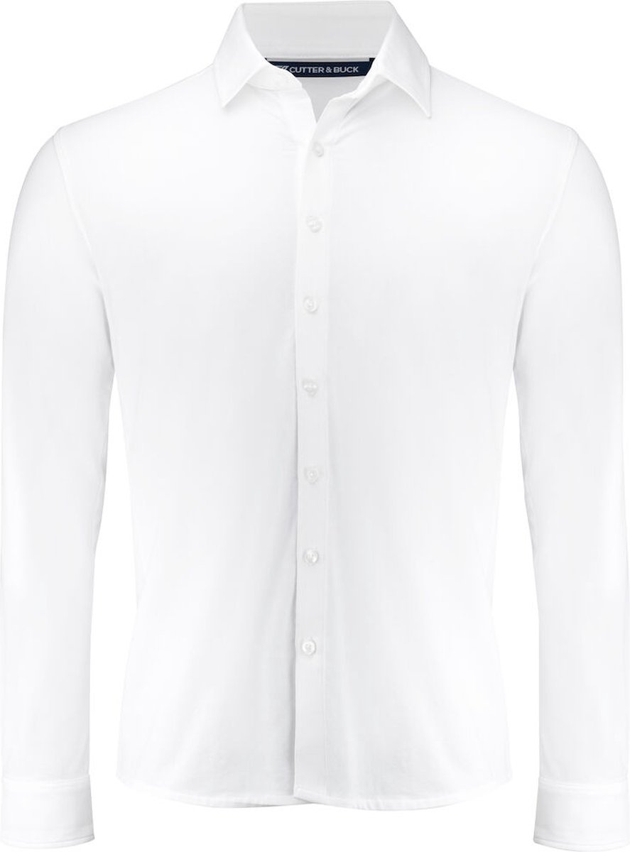 Cutter & Buck Hedley Stretch Shirt Heren 352412 - Wit - L