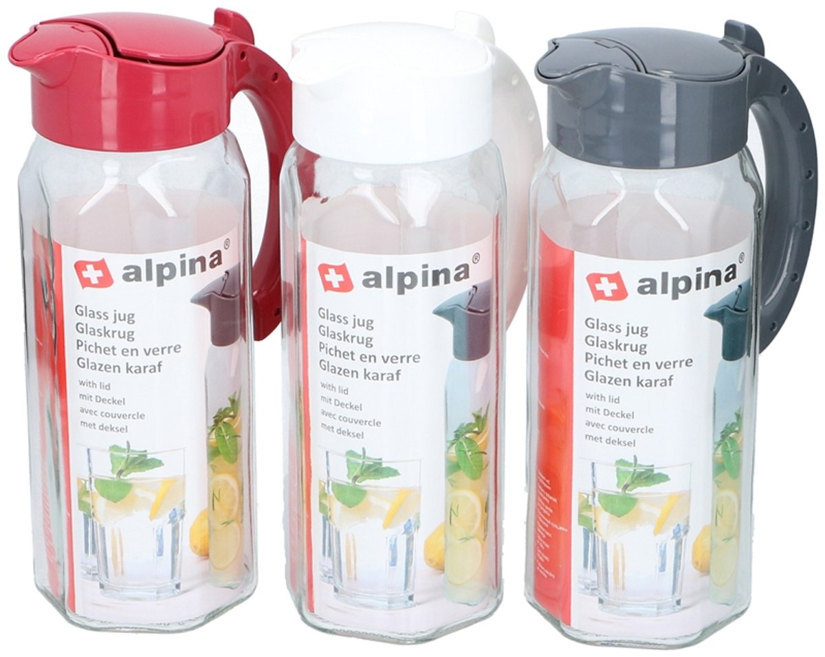 Alpina Karaf glas 1,5L met deksel
