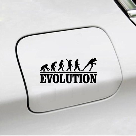 Autocollant pour pare-chocs - Evolution Patinage - 20x9,3 - Zwart