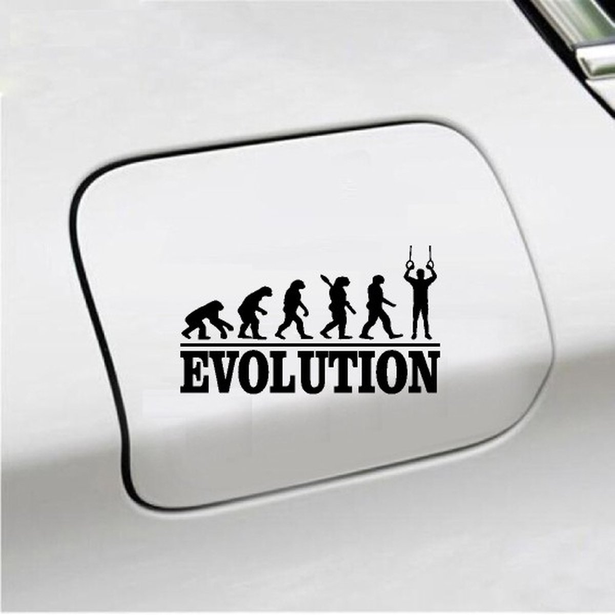 Bumpersticker - Evolution Turnringen- 20x9.3 - Zwart