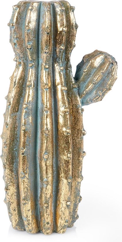 Vase à Fleurs Cactus Doré 41,5 cm - Décoration - Vases - Vase - Pot à Plantes