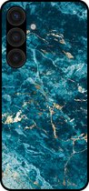 Smartphonica Coque de téléphone pour Samsung Galaxy S24 Plus avec imprimé marbre - Coque arrière en TPU design marbre - Blauw / Coque arrière pour Samsung Galaxy S24 Plus