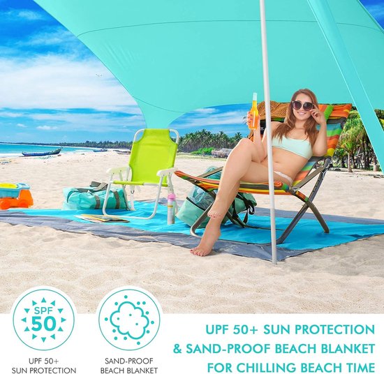 Tente de plage Pop Up pour 1 à 3 personnes - Tente de plage portable