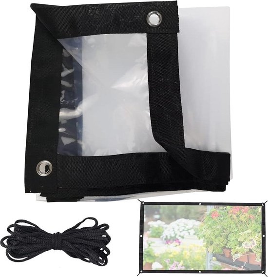 Waterdicht Doorzichtig Dekzeil 1/1.2/1.5/2/2.5/2.8/3m,Heavy Duty Pvc