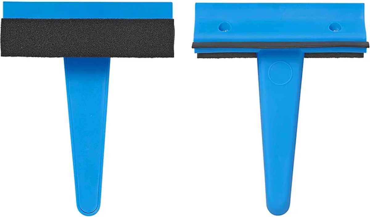 ProPlus 3-in-1 ruitenwisser 13,6 cm – Voor autoruiten en ramen – Spons, rubberen lip en ijskrabber – Zwart/blauw – foto 3