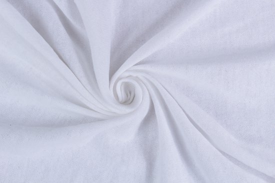 DoubleDry Hoeslaken Jersey 100% Katoen - Tweepersoons 180x200 cm - Zacht & Huidvriendelijk - Rondom Elastiek - Wit van DoubleDry — afbeelding 5