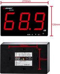 Decibelmeter, Decibelmeter Geluidsniveaulezer, Wandmontage 9,6 Decibelmeter, Decibelmeter Geluidsniveaulezer, Wandmontage 9,6