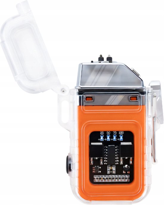 Briquet plasma + lampe de poche - Rechargeable par USB - Etanche