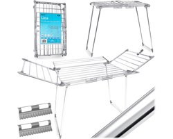 Opvouwbare staande wasdroger Lina 22 m - RVS