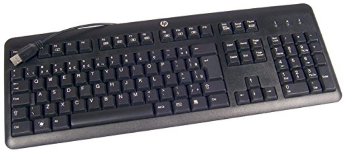 HP 672647-033 toetsenbord Kantoor USB QWERTY Brits Engels Zwart