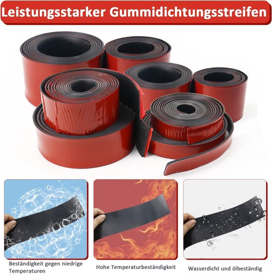 Neopreen Celrubberplaat op rol | 100 cm breed | 5 mm dik | per meter