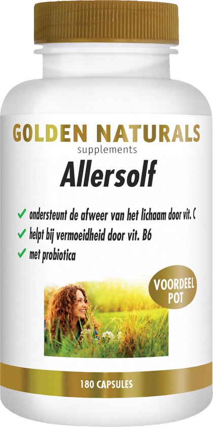 Golden Naturals Allersolf (180 veganistische capsules)