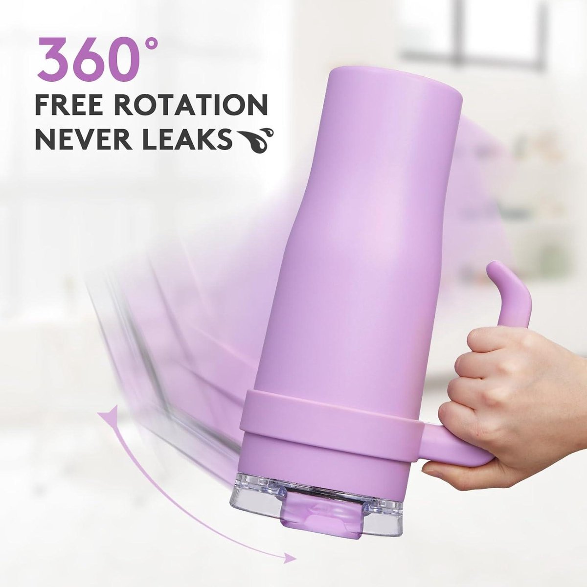 40 oz Roestvrij Stalen Beker met Rietje en Deksel - Vacuüm Geïsoleerde Beker - 1180 ml - Auto Reizen Koffiemok - Handvat - Voor Warme Koude Dranken - Koffie Beker voor Onderweg — cadeau in Koken & Dineren - foto 3