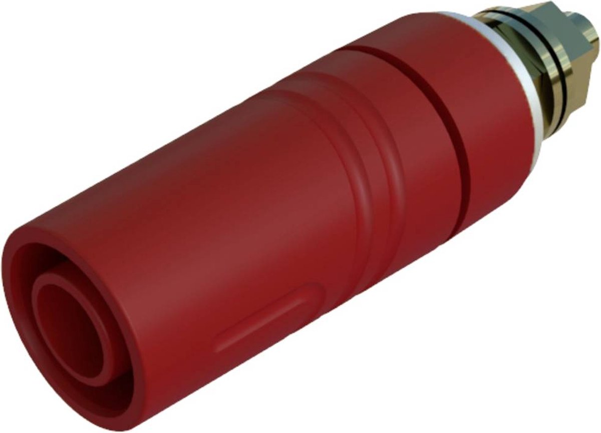 Hirschmann Test & Measurement SAB 2600 G M4 Au Veiligheids-labconnector, female Bus, inbouw verticaal Stift-Ø: 4 mm Roo