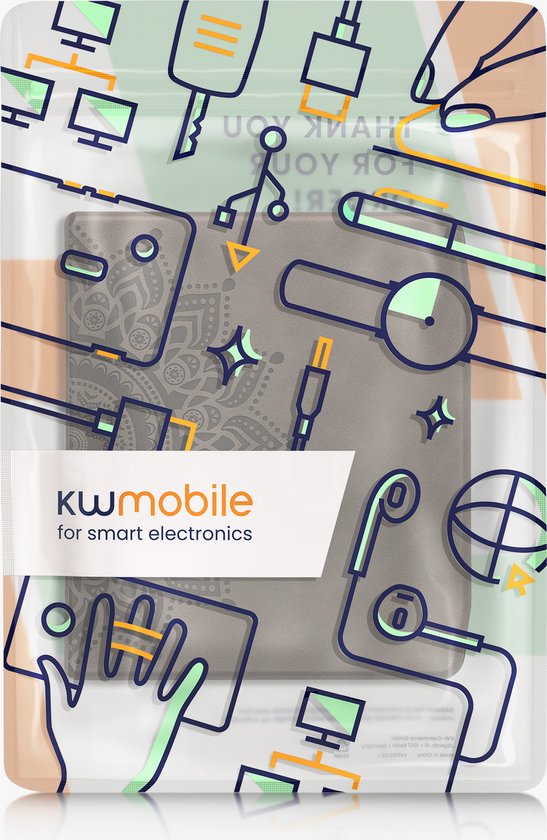 kwmobile e-reader hoesje geschikt voor Pocketbook Era / Era Color hoes - Ereader flip case met standaard - Kunstleren e reader cover - Opkomende Zon design in grijs van Merkloos — afbeelding 4