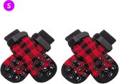 Bovista Hondenschoenen Pootbeschermer - Hondenschoenen - 4 Stuks - Hondenschoentjes - Pootbescherming Hond - Rood S