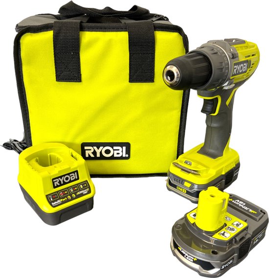 RYOBI R18DD3-215S accuboormachine 18 V 50 Nm ( 5133003774 ) + 2x accu 1,5 Ah + oplader + tas
