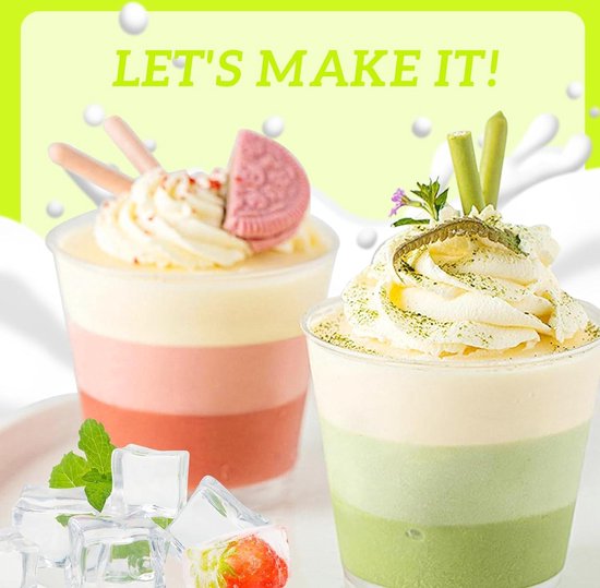 Lekeeu Plastic Dessertbekers met Deksel 50 Stuks Mini Dessert Cup Set with Flat Lid 280ml Plastic Dessertschaaltjes Cherbruikbaar voor Desserts Mousse Pudding Ijs Buffetten Dessertfeest Picknick Lekeeu Plastic Dessertbekers met Deksel 50 Stuks Mini Dessert Cup Set with Flat Lid 280ml Plastic Dessertschaaltjes Cherbruikbaar voor Desserts Mousse Pudding Ijs Buffetten Dessertfeest Picknick
