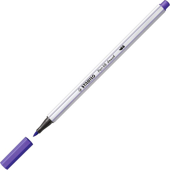 STABILO Pen 68 brush Premium Viltstift met penseelpunt ARTY 18 stuks