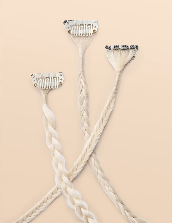 Infinity Braids - Braidies - Set van 3 Clip-in Vlechtjes - Lizzy, Jolie ...