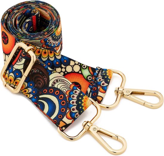 Soul-Cats Tasriem Verstelbare verwisselbare schouderriem Draagriem Crossbag blauw met ankermotief
