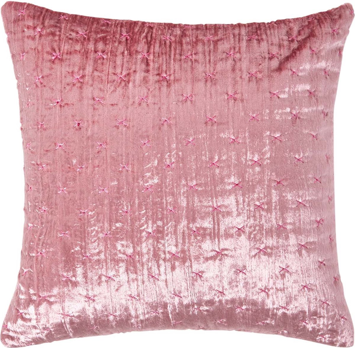 HOMESCAPES Grote Roze Fluwelen Kussenhoes Superzacht Sierkussen Werpkussen
