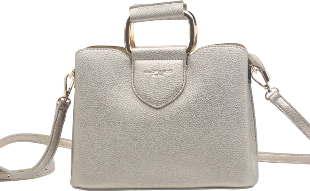 Flora&Co - Paris - Handtas/schoudertas - lange riem - goudkleurig