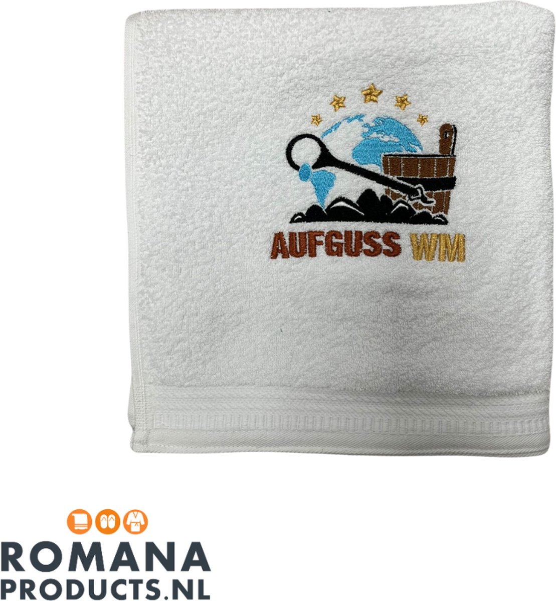 Aufguss Wapperdoek Open - Voor Sauna en Wellness - Open - Wit - 90cm x 130cm