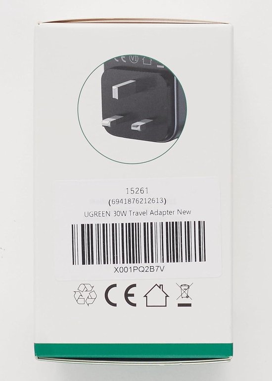 UGREEN Universele EU-stopcontactadapter, reisadapter wereldwijd naar EU-stopcontacten, compatibel met Duitsland, Korea, Thailand, Frankrijk, Rusland, 2300W hoog vermogen en veilig (type F