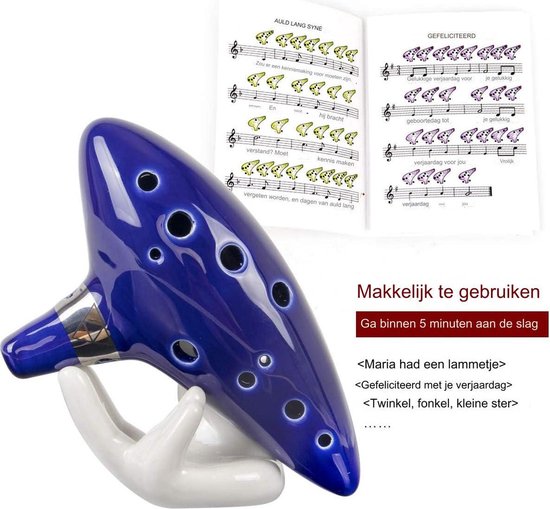 DHwebWLP Strawfire Ocarina Instrument à 12 Trous, En Do Alto En