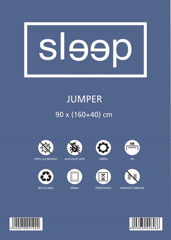 Matelas extensible Jumper 90x160>200cm - mousse froide