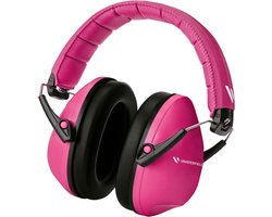foto van Gehoorbescherming Kind - Gehoorbeschermers Oorkappen Kinderen - 27dB - 3-16 jaar - Roze - V-Zilla