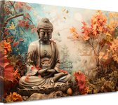 Tableaux Bouddha - Tableaux Spiritualité - Tableaux sur toile Nature - Décoration murale moderne - Tableaux sur toile salon - Décoration murale chambre toile 150x100 cm