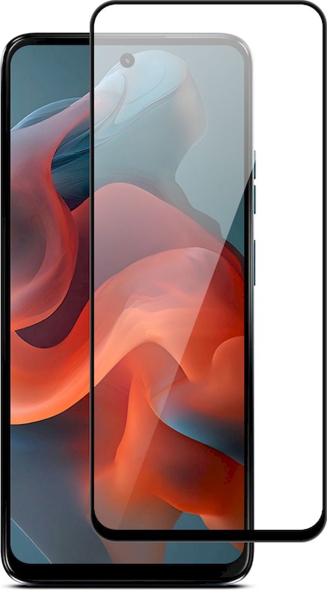Mobigear Screenprotector geschikt voor Motorola Moto G34 Glazen | Mobigear Premium Screenprotector - Case Friendly - Zwart