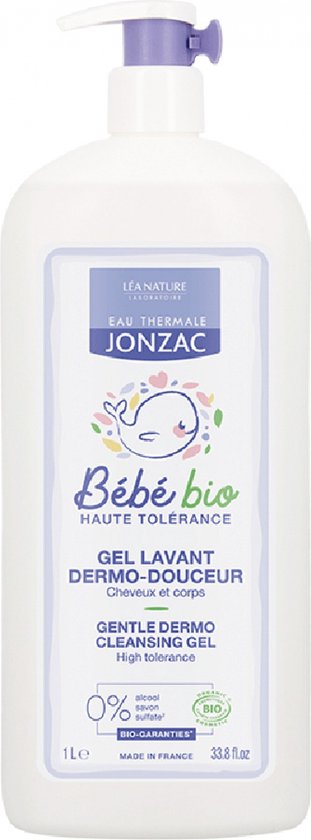 Jonzac Bébé Bio Hoge Tolerantie Gentle Dermo Cleansing Gel 1 Crème
