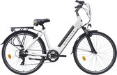 Villette l'Amant Eco, vélo électrique pour femme, 7 vitesses, 10,4 Ah, batterie intégrée, blanc