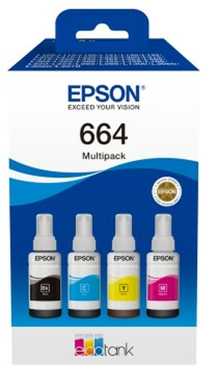 Epson C13T66464A inktcartridge 4 stuk(s) Compatibel Zwart, Cyaan, Magenta, Geel