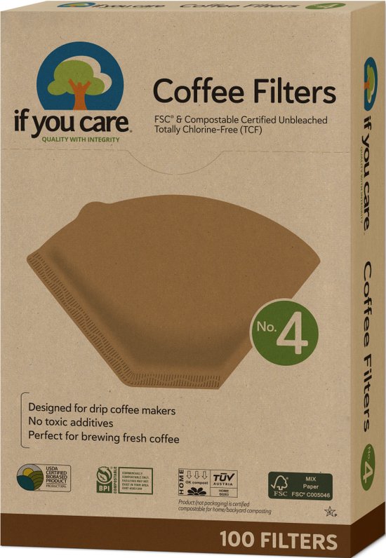 If You Care Koffiefilters N4 van Merkloos — afbeelding 4